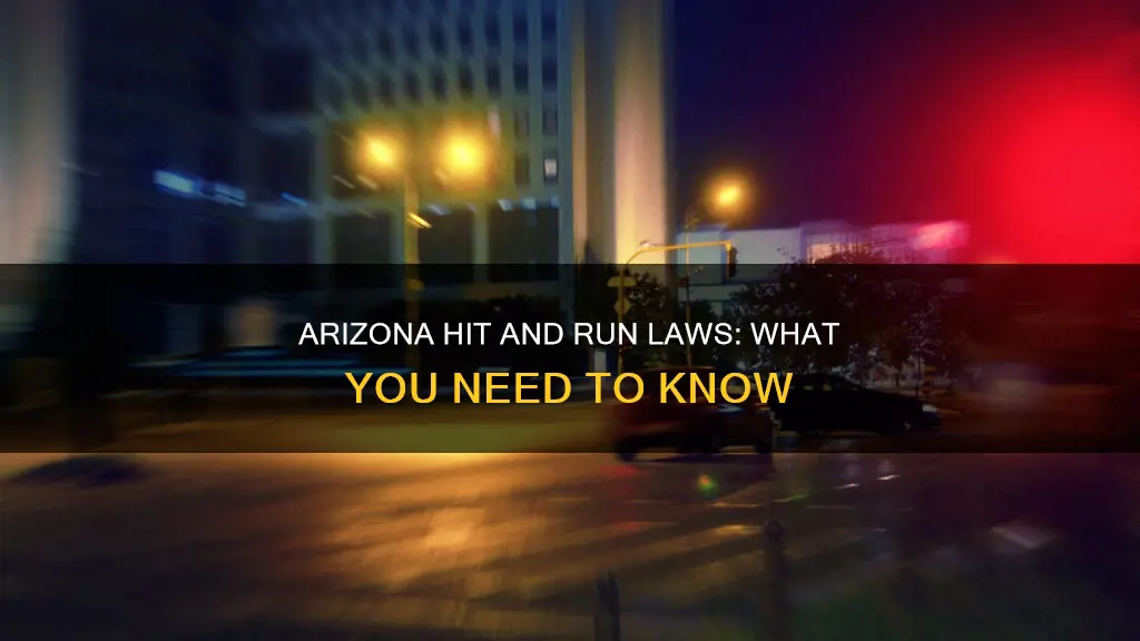 what constitutes a hit and run in arizona