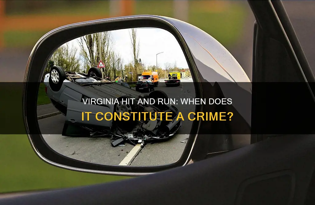 what constitutes a hit and run in virginia
