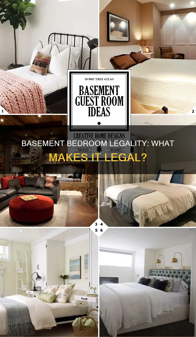 what constitutes a legal bedroom in a basement