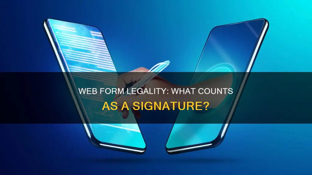 what constitutes a legal signature on a web form