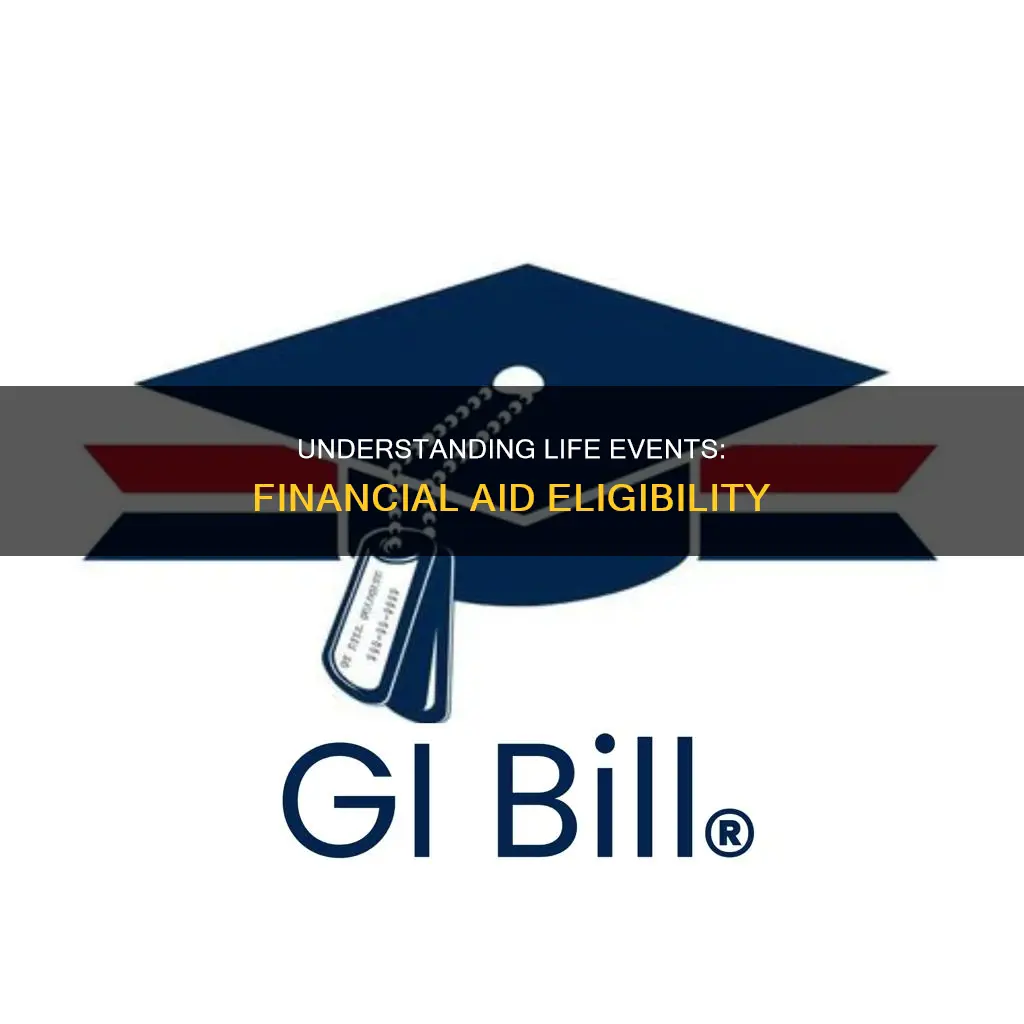 what constitutes a life event for financial aid