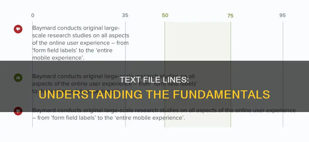 what constitutes a line in a text file