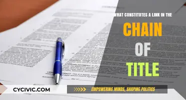 Understanding Links in the Chain of Title