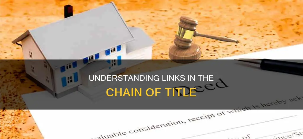 what constitutes a link in the chain of title