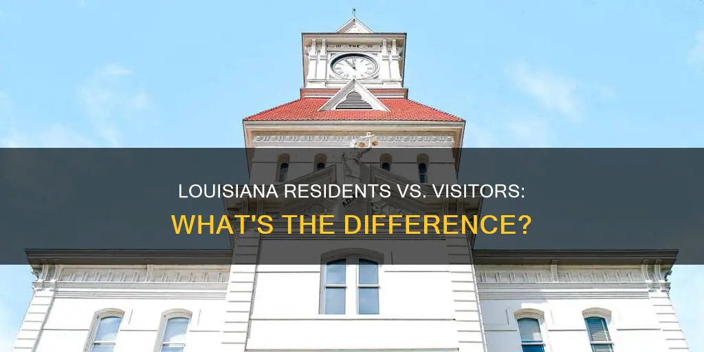 what constitutes a louisiana visitor from a resident