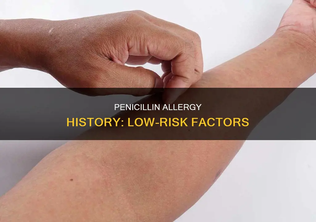 what constitutes a low-risk penicillin allergy history