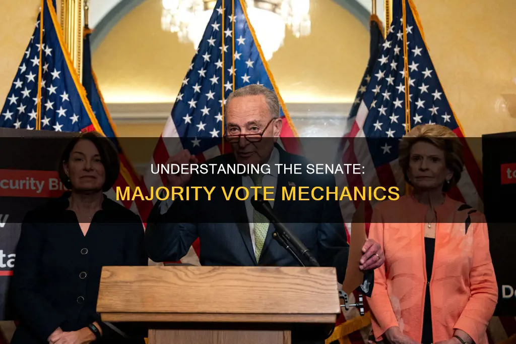 what constitutes a majority vote in the senate