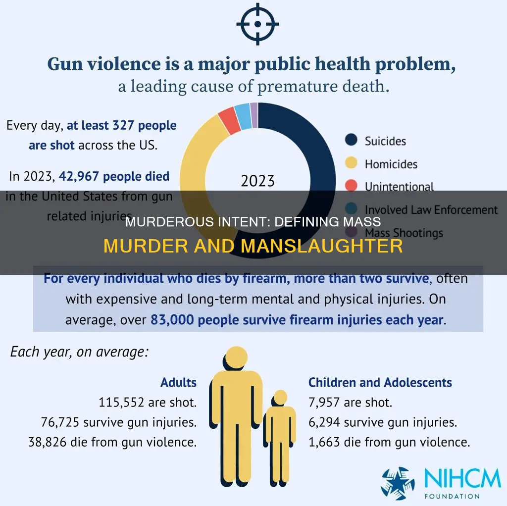 what constitutes a mass murder as opposed to normal manslaughter