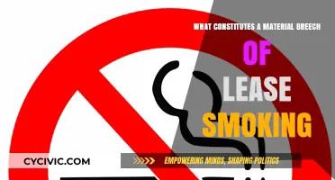 Lease Violation: Smoking's a Material Breach