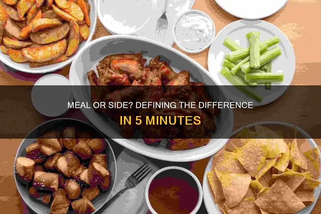 what constitutes a meal instead of a side