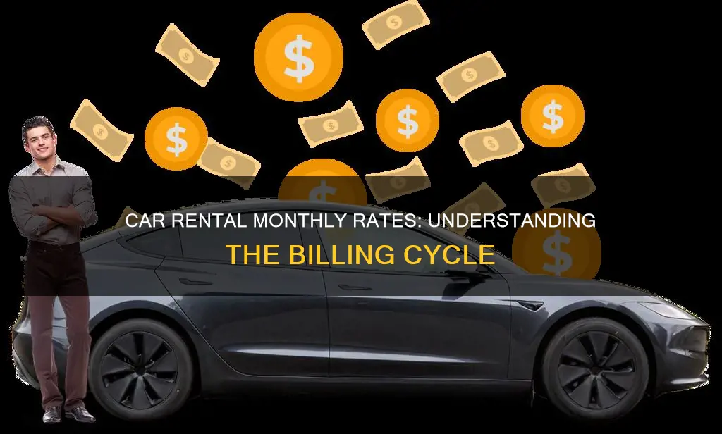 what constitutes a month for car rental monthly rate