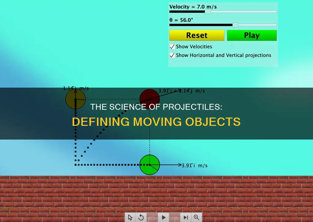 what constitutes a moving object as a projectile