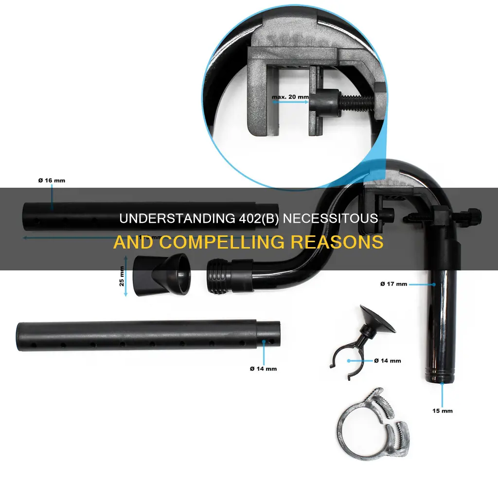 what constitutes a necessitous and compelling reason for 402 b