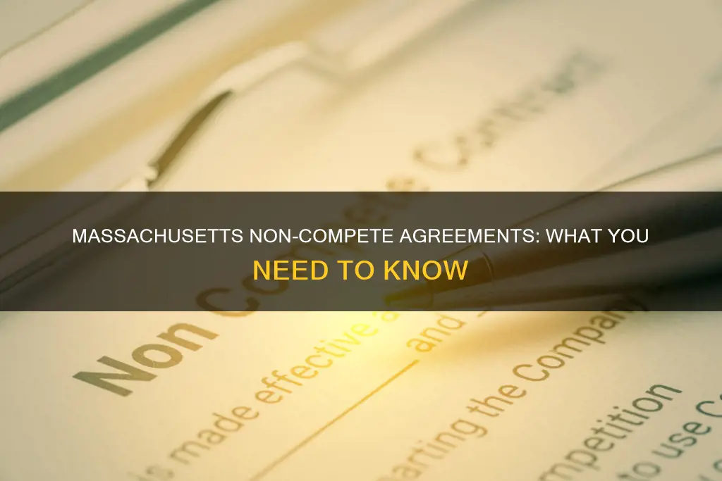 what constitutes a non-compete agreement in massachusetts