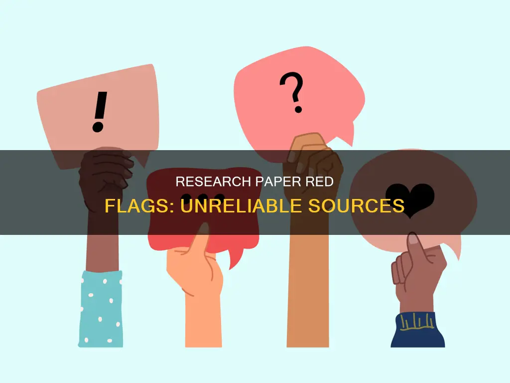 what constitutes a non reliable source for a research paper