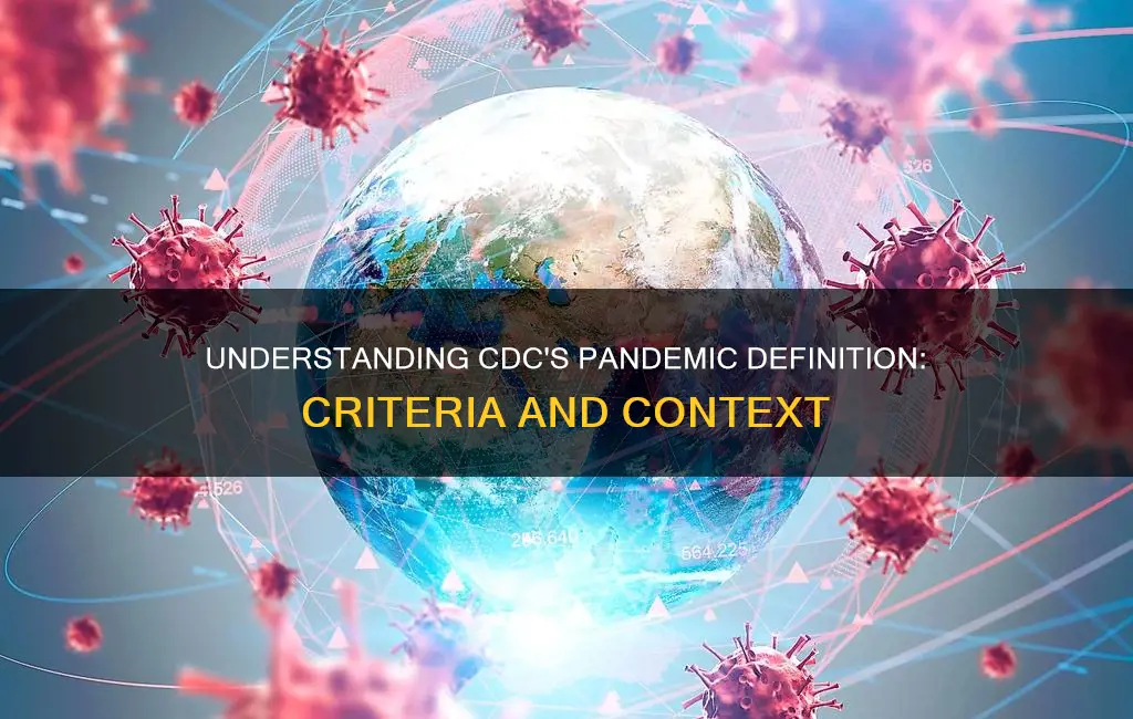 what constitutes a pandemic according to the cdc