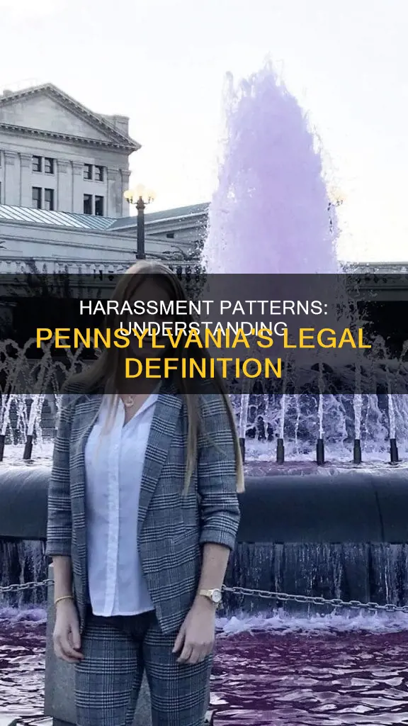 what constitutes a pattern of harrassment in pa