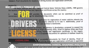 Address Verification: Getting Your Driver's License