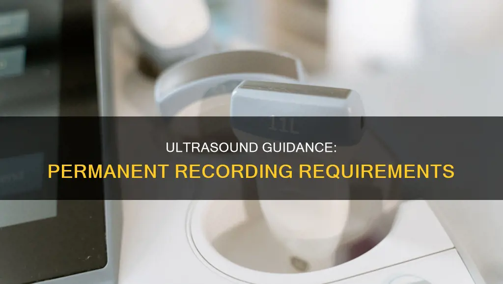 what constitutes a permanent recording for ultrasound guidance
