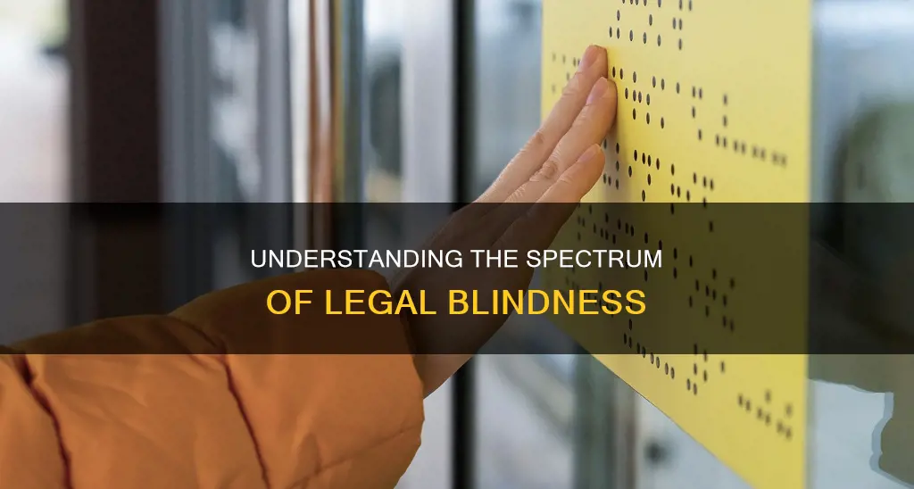 what constitutes a person from being legally blind see