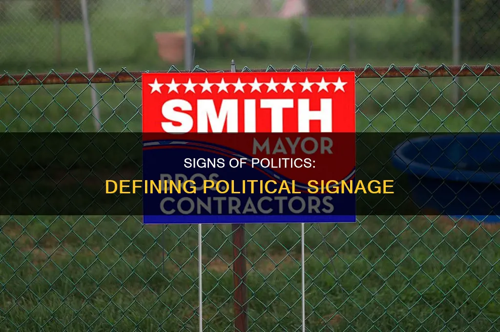 what constitutes a political sign