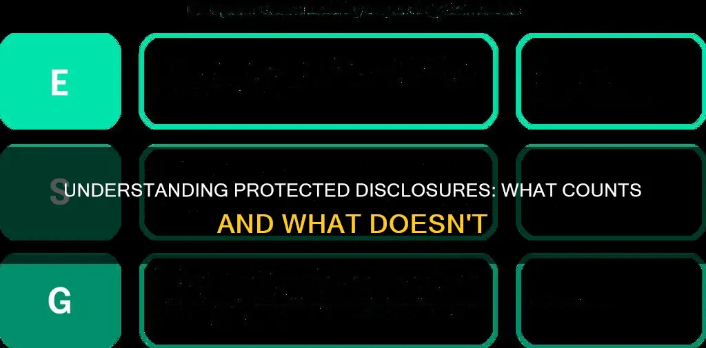 what constitutes a protected disclosure