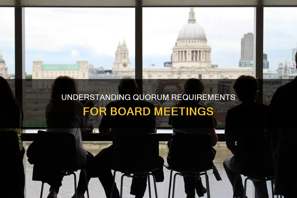 what constitutes a quorum at a board meeting