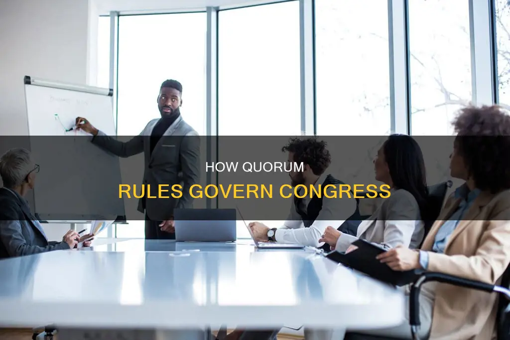 what constitutes a quorum in both houses of congress