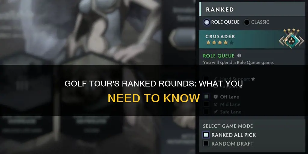 what constitutes a ranked round in world golf tour
