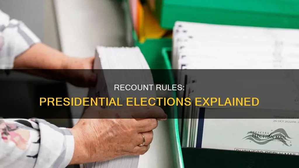 what constitutes a recount in a presidential election