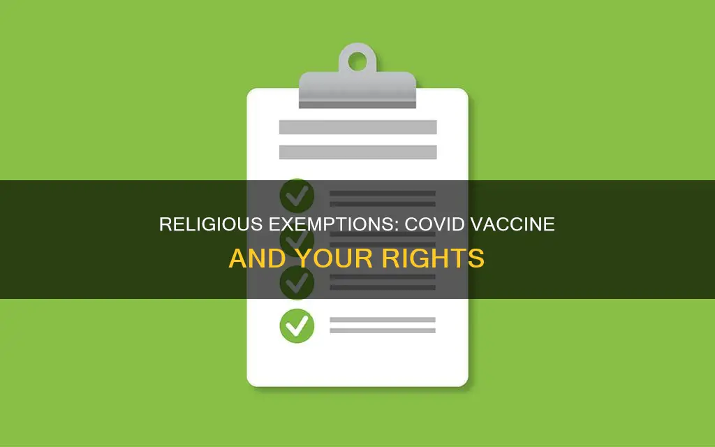 what constitutes a religious exemption for covid vaccine