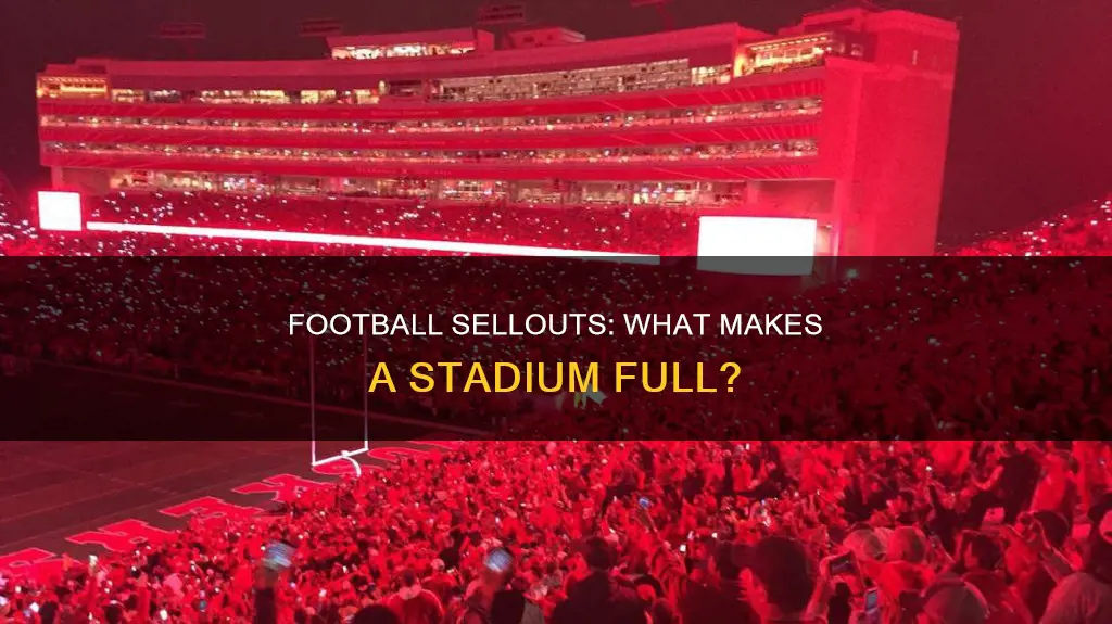 what constitutes a sellout in a football game