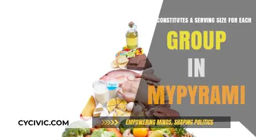 Serving Sizes for Each Group in MyPyramid Explained
