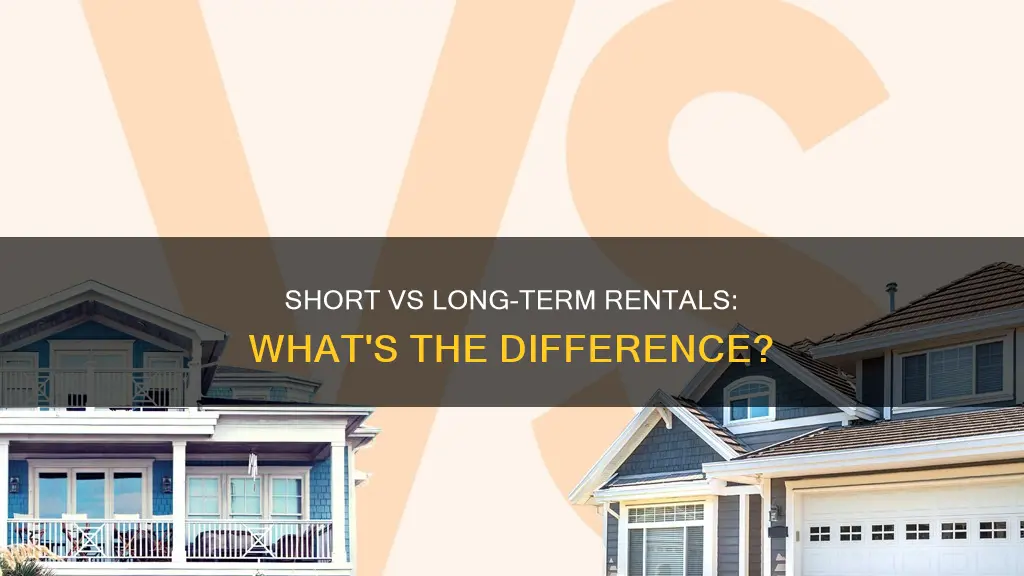 what constitutes a short or long term rental