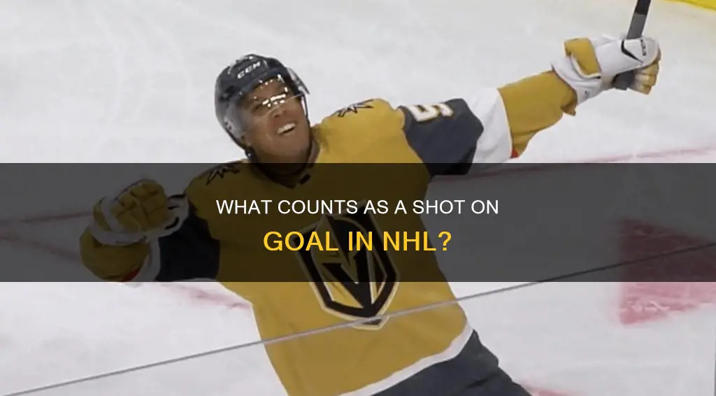 what constitutes a shot on goal in nhl
