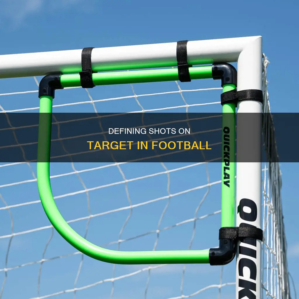 what constitutes a shot on target in futball