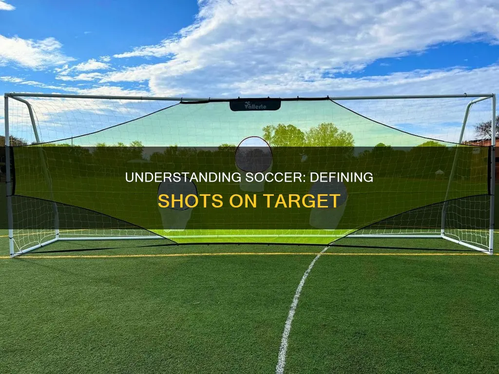 what constitutes a shot on target in soccerl