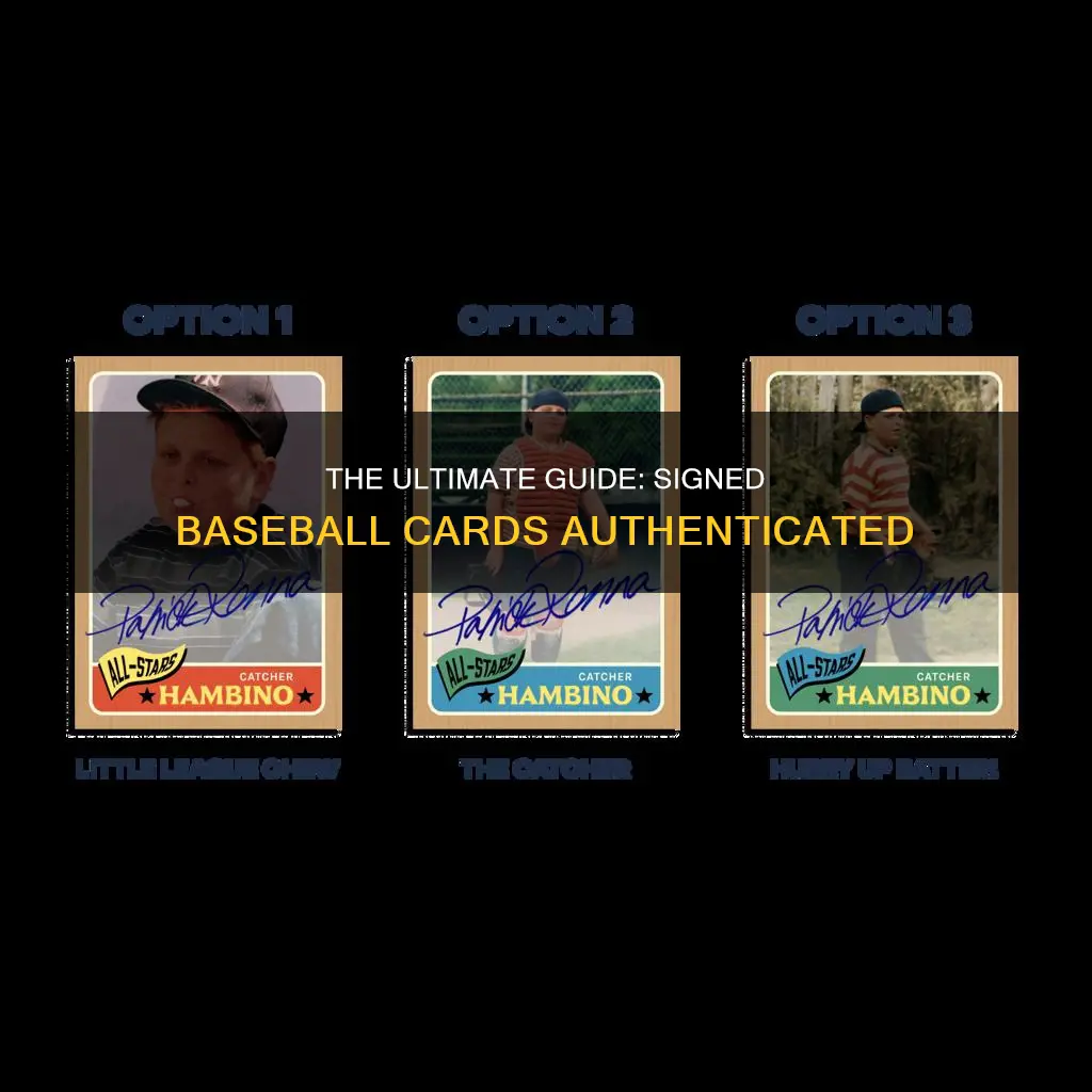 what constitutes a signed baseball card