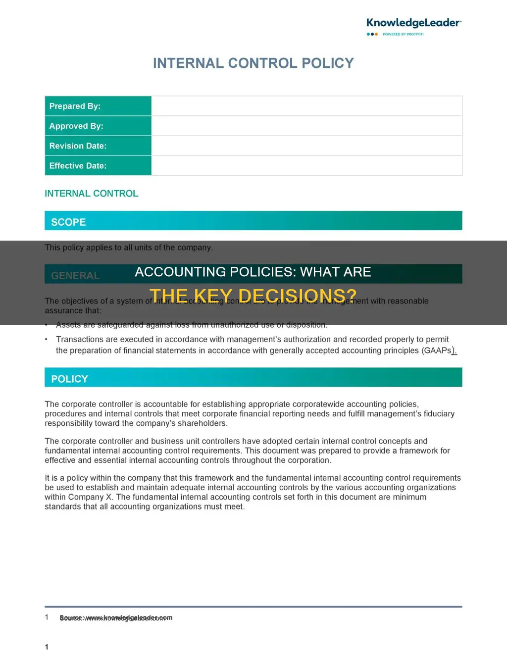 what constitutes a significant accounting policy that a company emplows