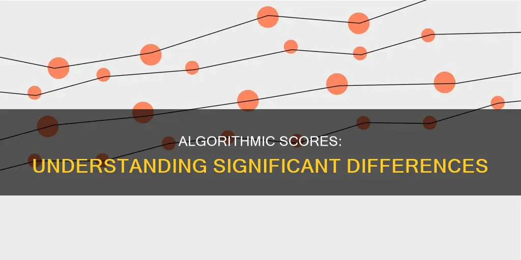 what constitutes a significant difference in an algorithmic score
