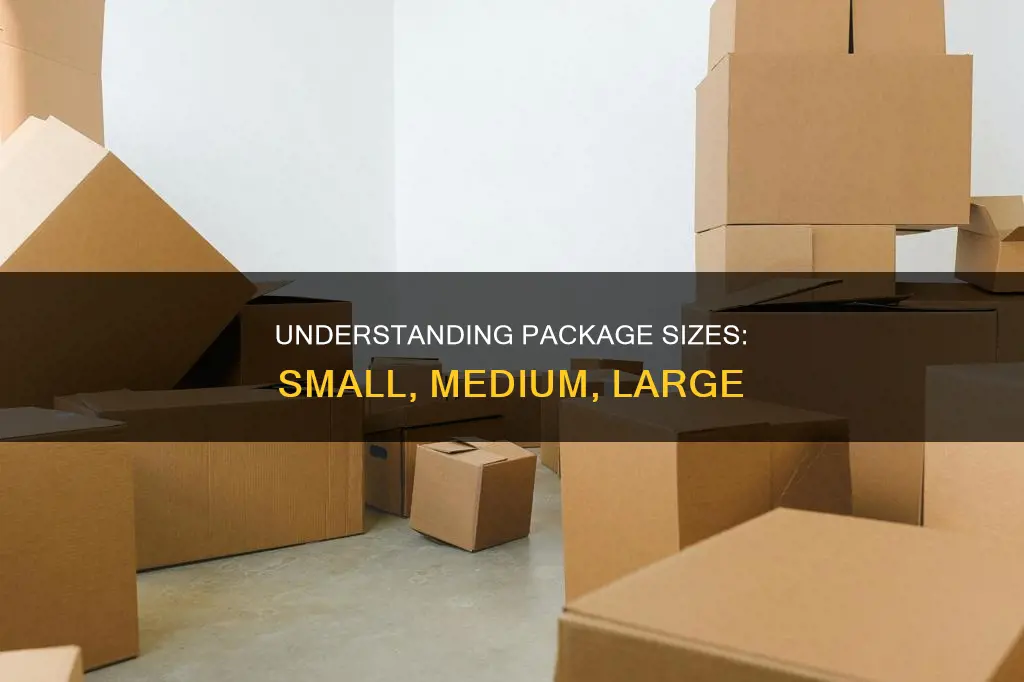 what constitutes a small medium and large package