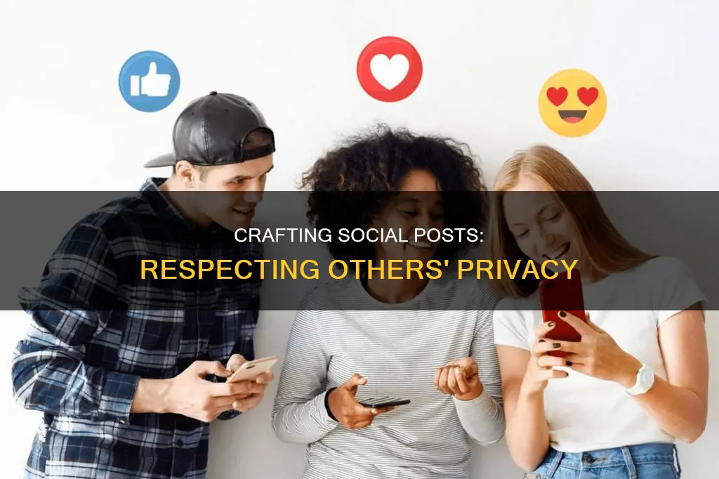 what constitutes a social media post about others