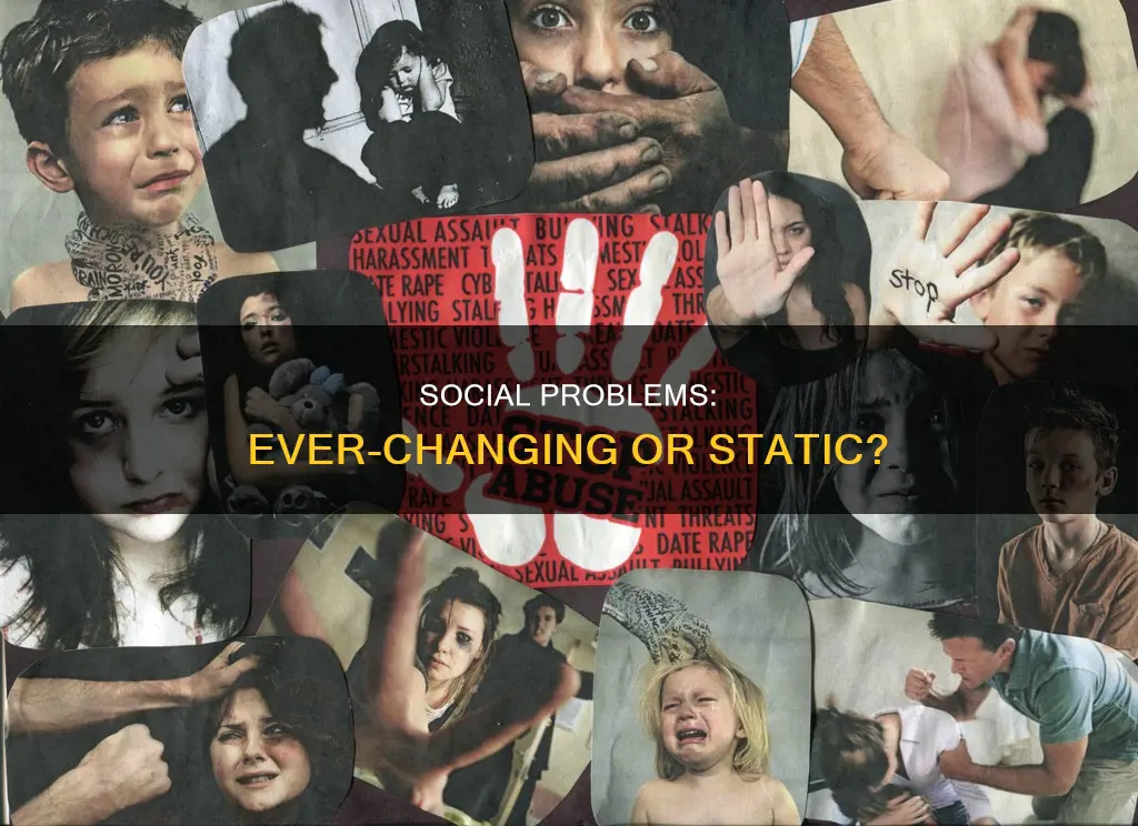 what constitutes a social problem remains constant across time