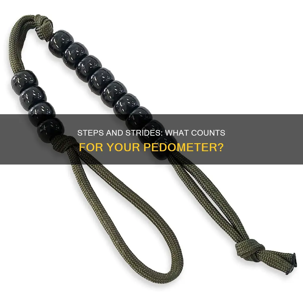 what constitutes a step when measuring for a pedometer