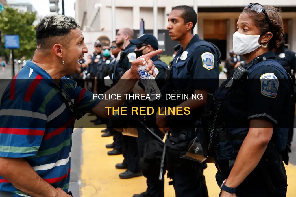 what constitutes a threat against the police officer