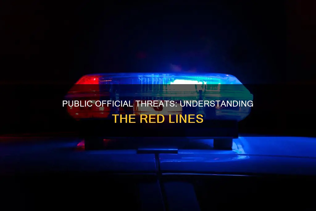 what constitutes a threat to a public officia