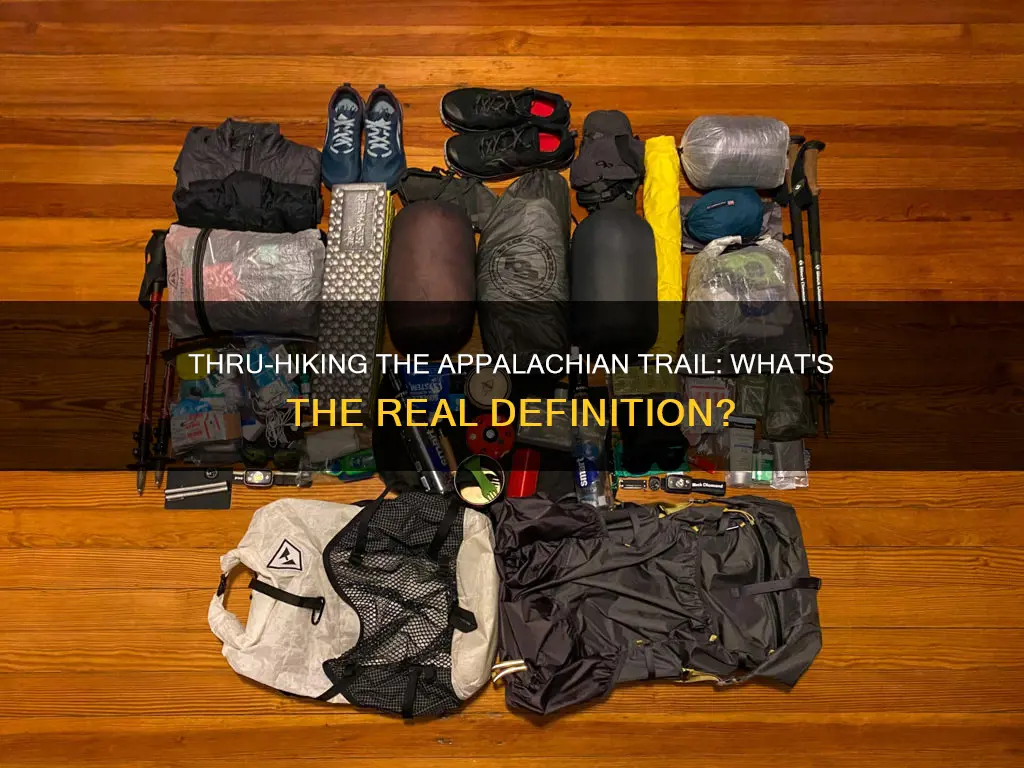 what constitutes a thru hike of the appalachian trail
