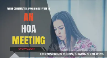 HOA Unanimous Vote: What's Needed?