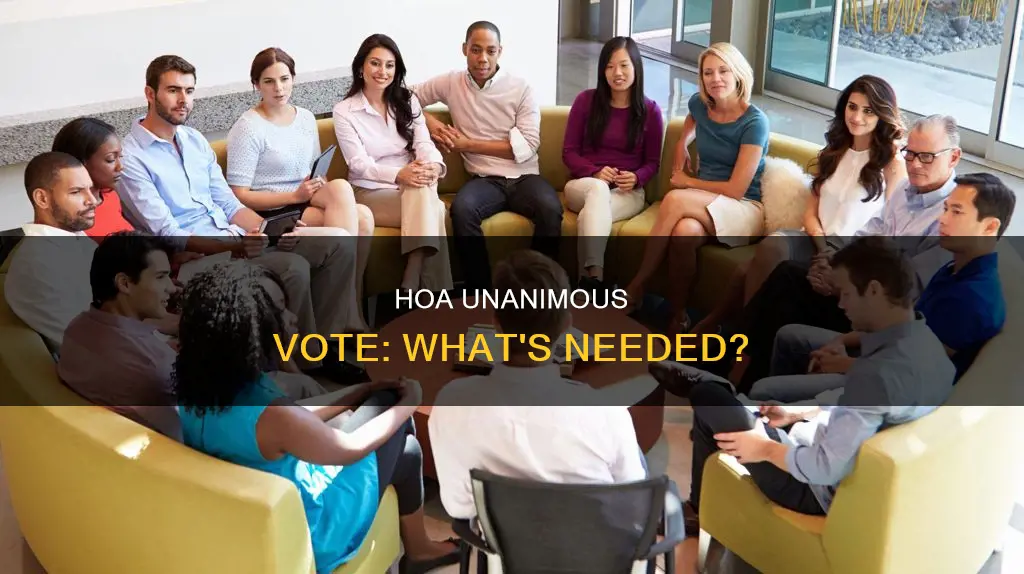 what constitutes a unanimous vote in an hoa meeting