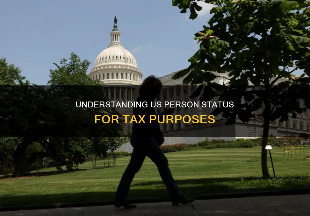 what constitutes a us person for tax purposes
